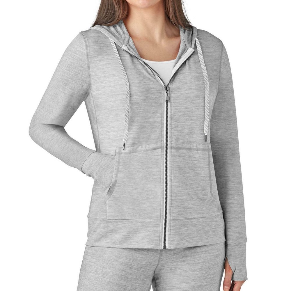 !!NWT!! Women's Grey Heather MEMBERS MARK Favorite Soft Jacket